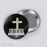 Christian Piano Cross Keyboard Pianist Button thumb 0