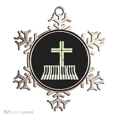 Christian Piano Cross Keyboard Pianist Ornament