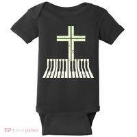 Christian Piano Cross Keyboard Pianist Baby Bodysuit thumb 0