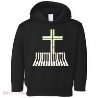 Christian Piano Cross Keyboard Pianist Toddler Hoodie thumb 0