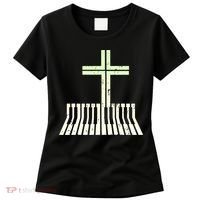 Christian Piano Cross Keyboard Pianist Women's T-Shirt thumb 0