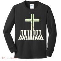 Christian Piano Cross Keyboard Pianist Kids Long Sleeve Shirt thumb 0