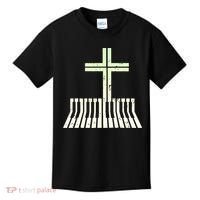Christian Piano Cross Keyboard Pianist Kids T-Shirt thumb 0