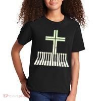 Christian Piano Cross Keyboard Pianist Kids T-Shirt thumb 2