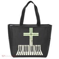 Christian Piano Cross Keyboard Pianist Tote Bag thumb 0