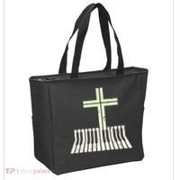 Christian Piano Cross Keyboard Pianist Tote Bag thumb 2