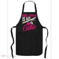 Cute Pool Chalk Is My Funny Billiard Players Game Gift Apron thumb 0