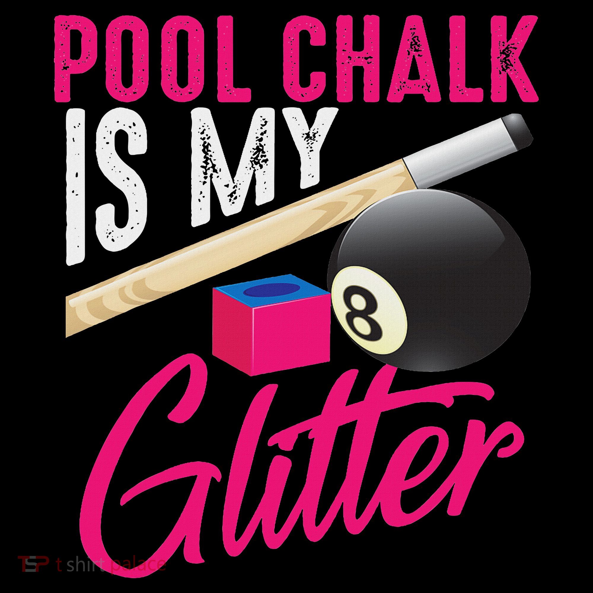 Cute Pool Chalk Is My Funny Billiard Players Game Gift Women's Hoodie