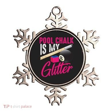 Cute Pool Chalk Is My Funny Billiard Players Game Gift Ornament