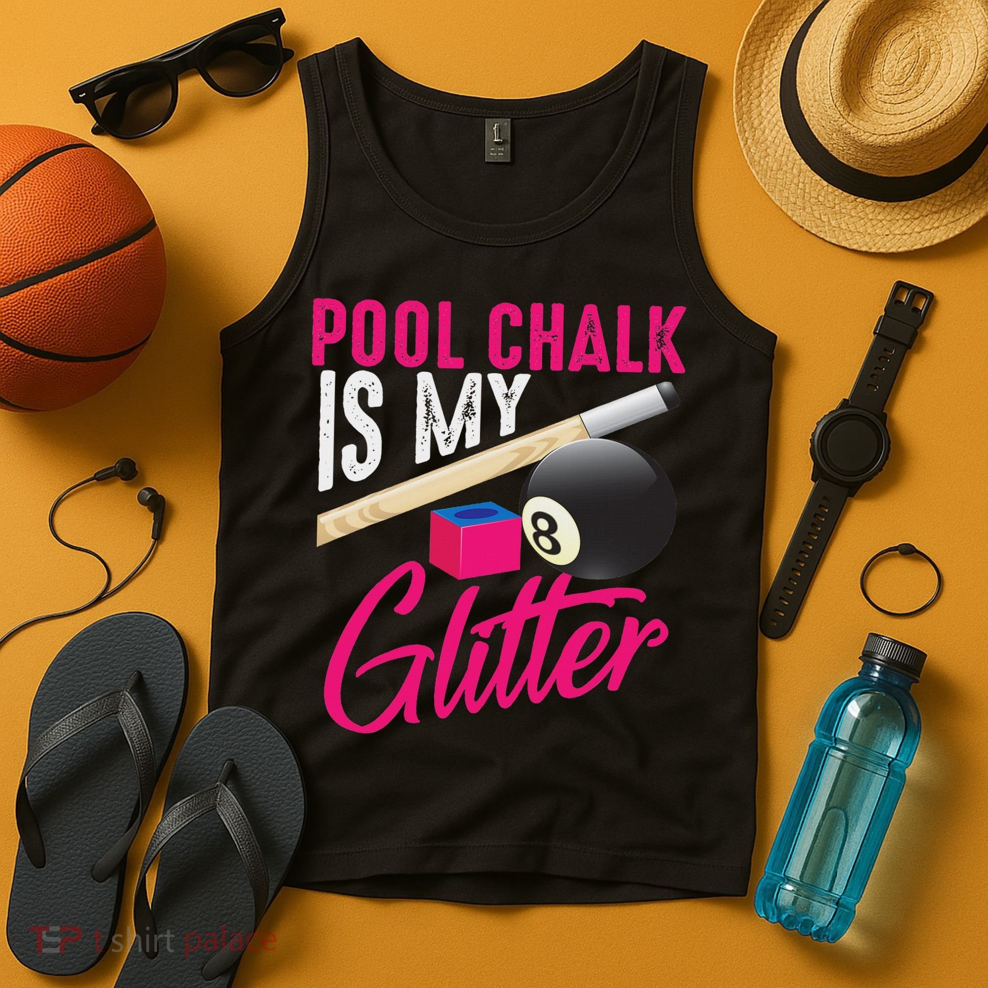 Cute Pool Chalk Is My Funny Billiard Players Game Gift Tank Top