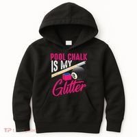 Cute Pool Chalk Is My Funny Billiard Players Game Gift Kids Hoodie thumb 0