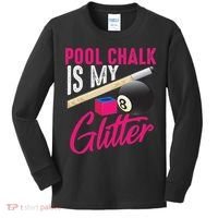 Cute Pool Chalk Is My Funny Billiard Players Game Gift Kids Long Sleeve Shirt thumb 0