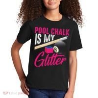 Cute Pool Chalk Is My Funny Billiard Players Game Gift Kids T-Shirt thumb 2