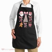Cute Pink Coquette Christmas  Apron thumb 2