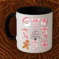 Cute Pink Coquette Christmas  Coffee Mug thumb 2