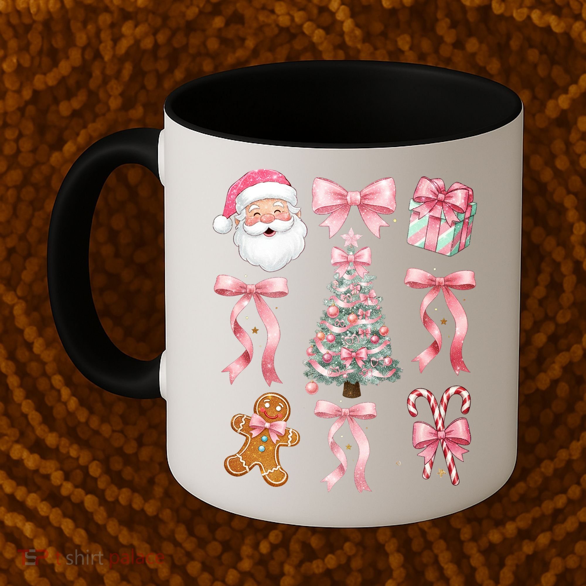 Cute Pink Coquette Christmas  Coffee Mug