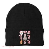 Cute Pink Coquette Christmas  Beanie thumb 0