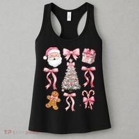 Cute Pink Coquette Christmas  Women's Tank Top thumb 3