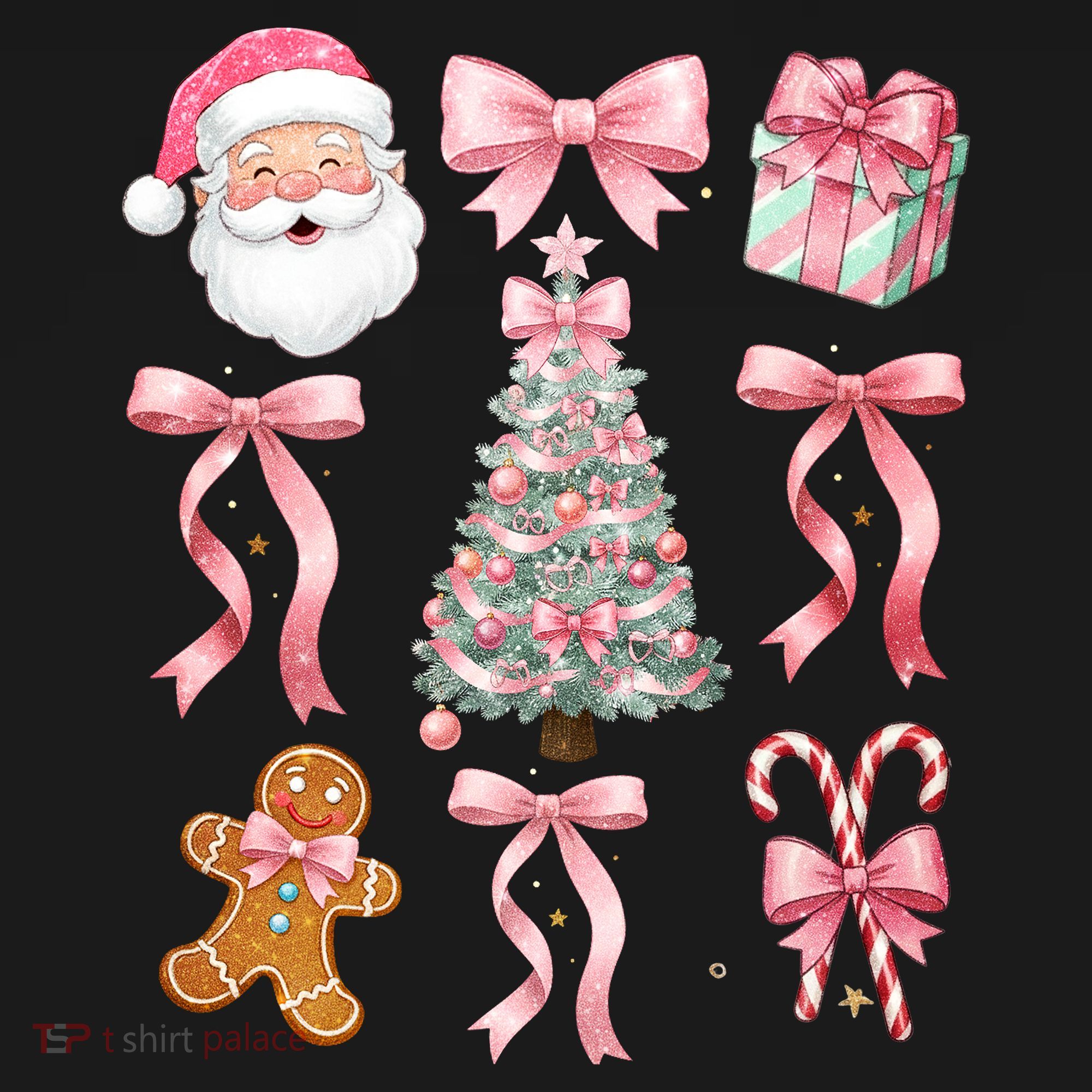 Cute Pink Coquette Christmas  Toddler Hoodie