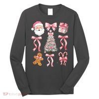 Cute Pink Coquette Christmas  Long Sleeve Shirt thumb 0