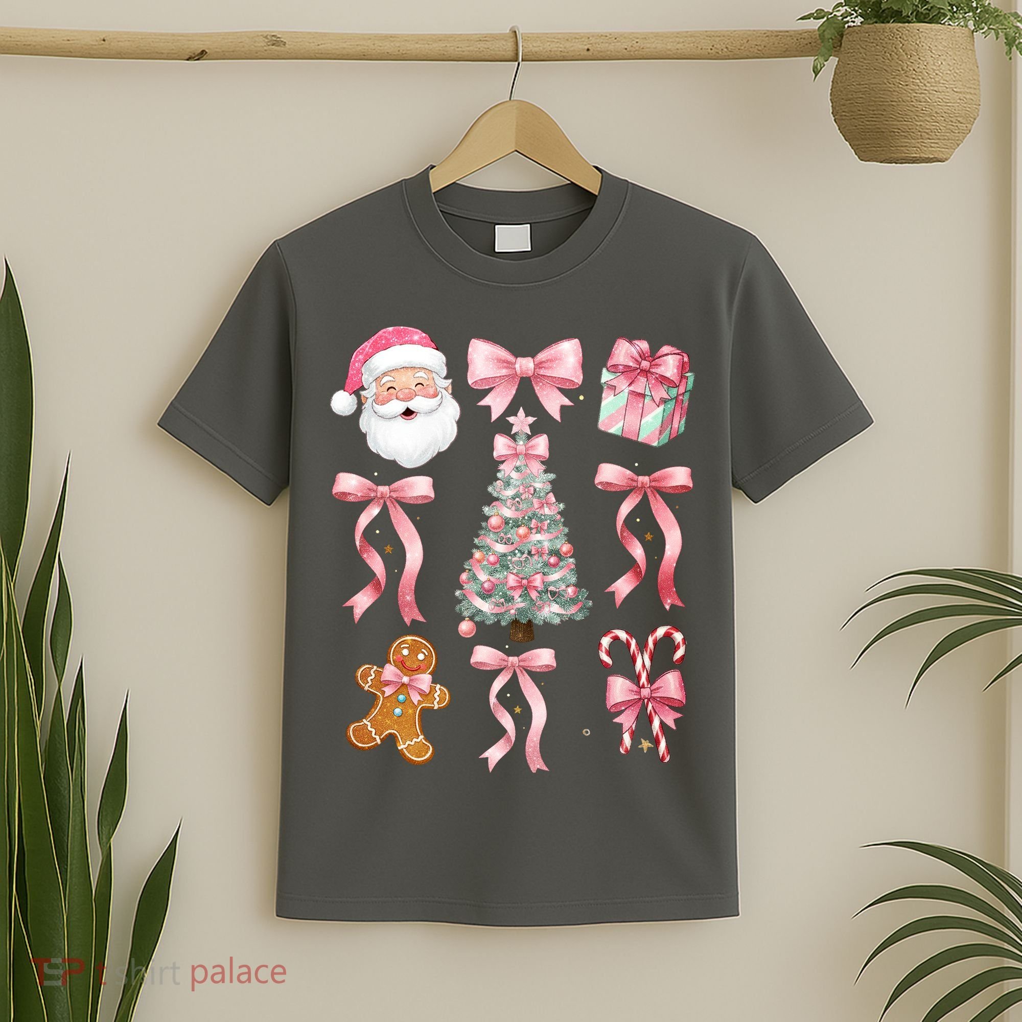 Cute Pink Coquette Christmas  T-Shirt