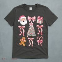 Cute Pink Coquette Christmas  T-Shirt thumb 5