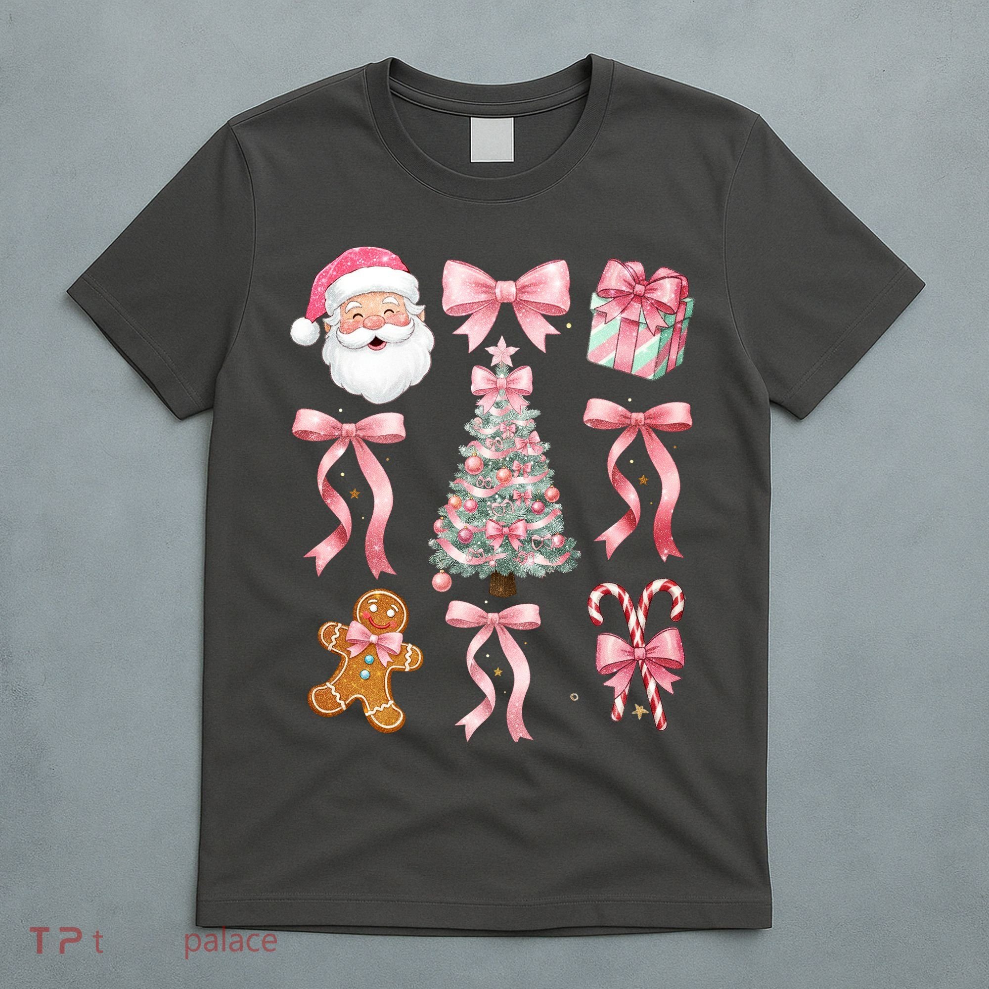 Cute Pink Coquette Christmas  T-Shirt