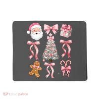 Cute Pink Coquette Christmas  Mousepad thumb 0
