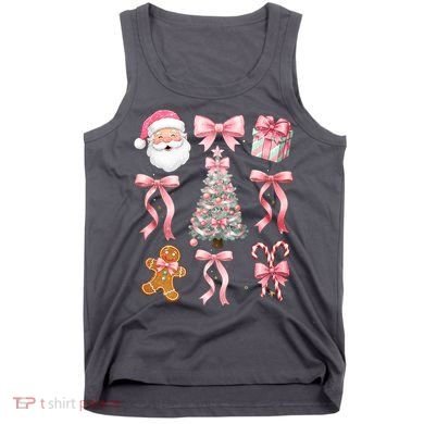 Cute Pink Coquette Christmas  Tank Top