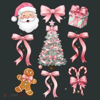 Cute Pink Coquette Christmas  Toddler T-Shirt thumb 4
