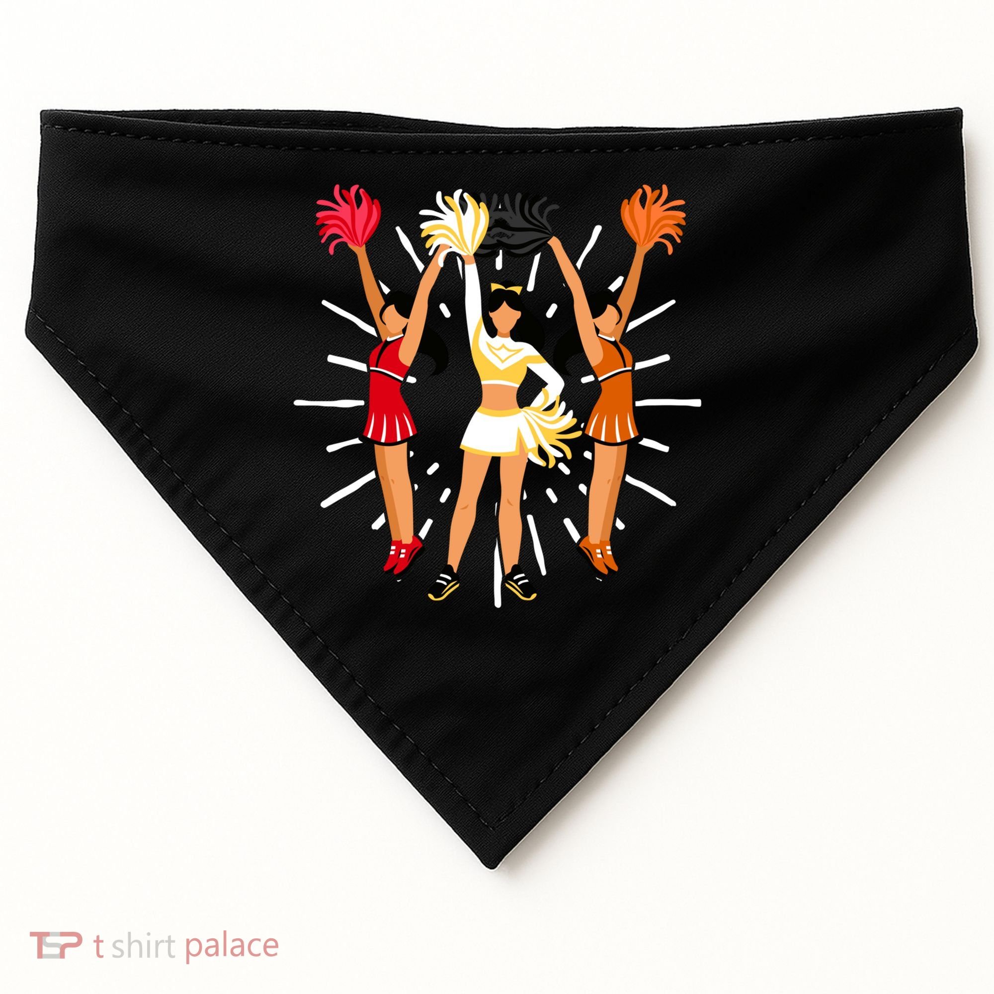 Cheering Practice Cheerleader Cheer Squad Cheerleading Gift USA-Made Doggie Bandana