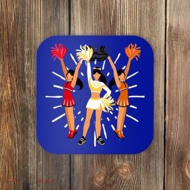 Cheering Practice Cheerleader Cheer Squad Cheerleading Gift Coaster