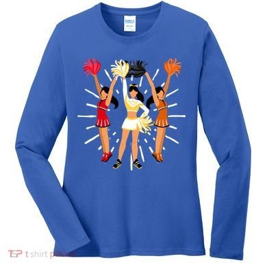 Cheering Practice Cheerleader Cheer Squad Cheerleading Gift Women's Long Sleeve Shirt