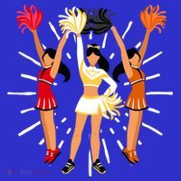 Cheering Practice Cheerleader Cheer Squad Cheerleading Gift Women's Long Sleeve Shirt thumb 2