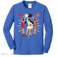 Cheering Practice Cheerleader Cheer Squad Cheerleading Gift Kids Long Sleeve Shirt thumb 0