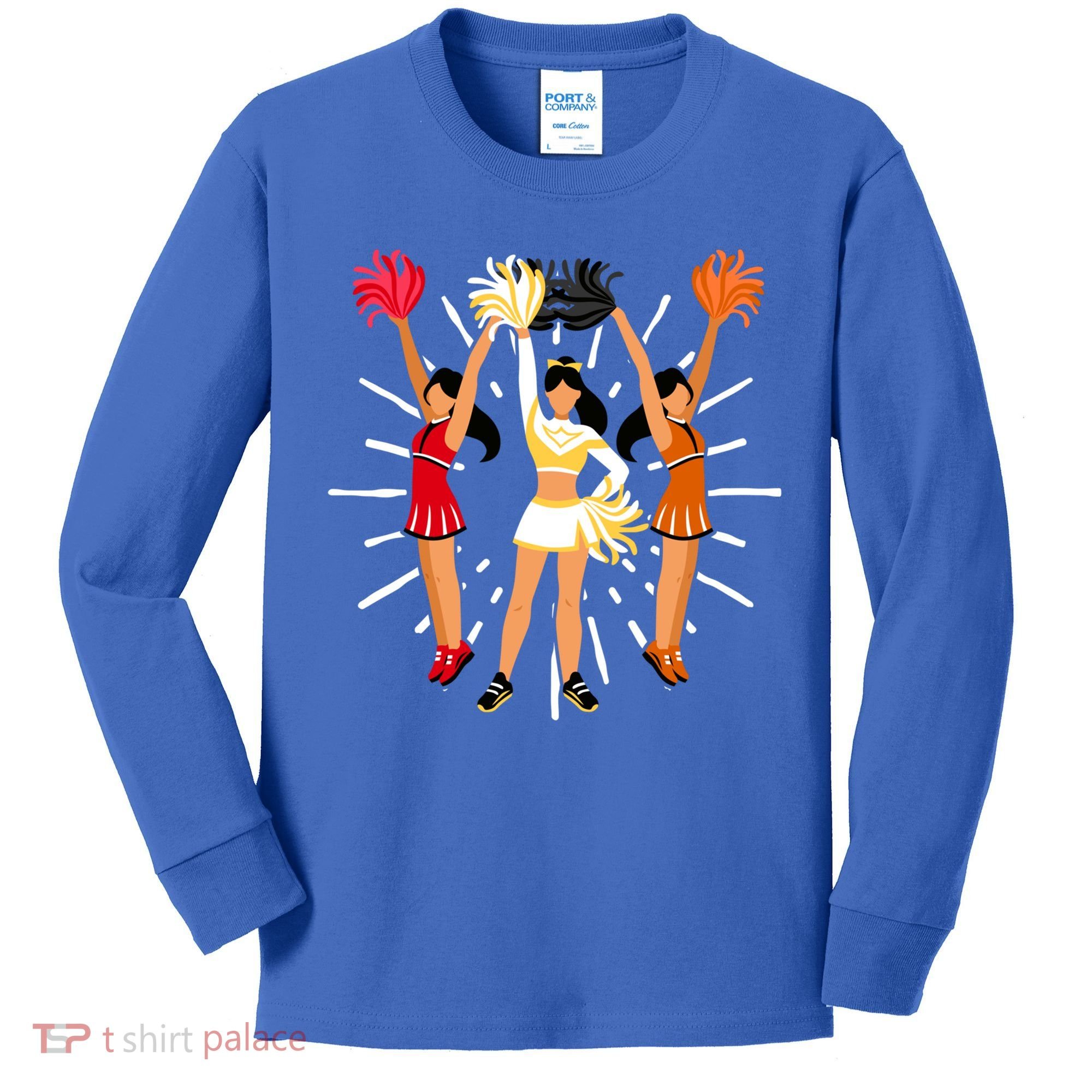 Cheering Practice Cheerleader Cheer Squad Cheerleading Gift Kids Long Sleeve Shirt