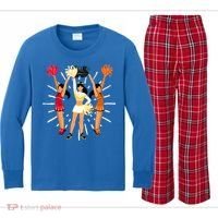 Cheering Practice Cheerleader Cheer Squad Cheerleading Gift Kids Long Sleeve Plaid Pajama Set thumb 0