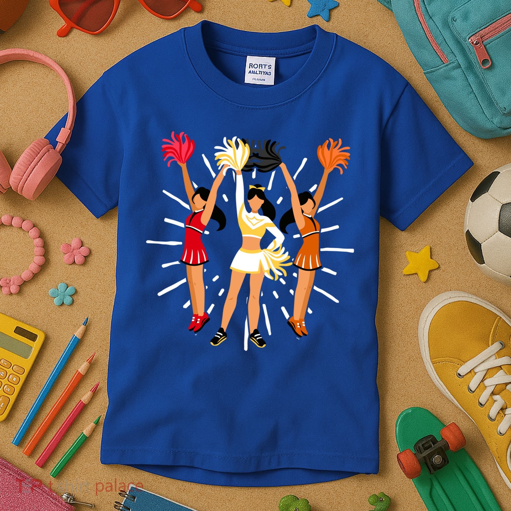 Cheering Practice Cheerleader Cheer Squad Cheerleading Gift Kids T-Shirt