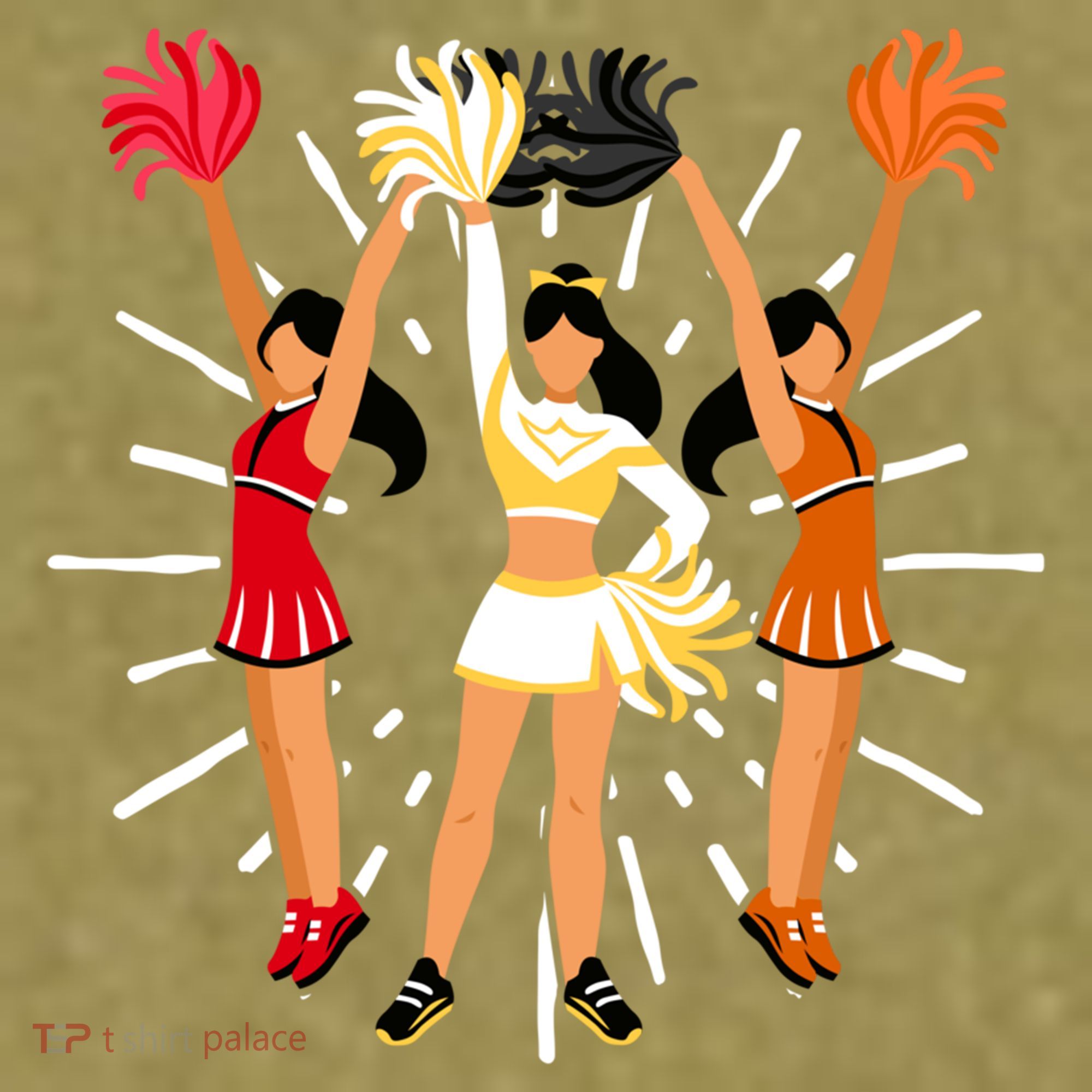 Cheering Practice Cheerleader Cheer Squad Cheerleading Gift Garment-Dyed Women's Muscle Tee