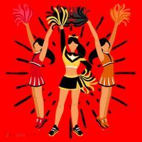 Cheering Practice Cheerleader Cheer Squad Cheerleading Gift Santa Hat thumb 1