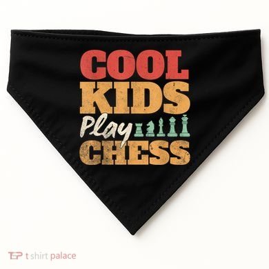 Cool Play Chess Player Chess Board Chess Lovers USA-Made Doggie Bandana