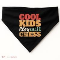 Cool Play Chess Player Chess Board Chess Lovers USA-Made Doggie Bandana thumb 0