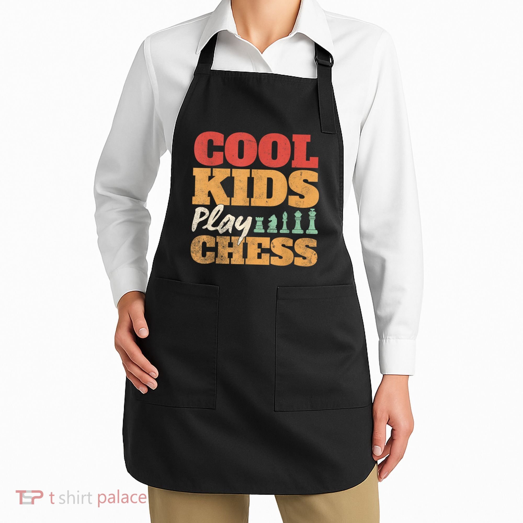 Cool Play Chess Player Chess Board Chess Lovers Apron