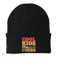 Cool Play Chess Player Chess Board Chess Lovers Beanie thumb 0