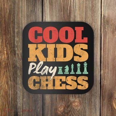 Cool Play Chess Player Chess Board Chess Lovers Coaster