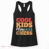 Cool Play Chess Player Chess Board Chess Lovers Women's Tank Top thumb 0