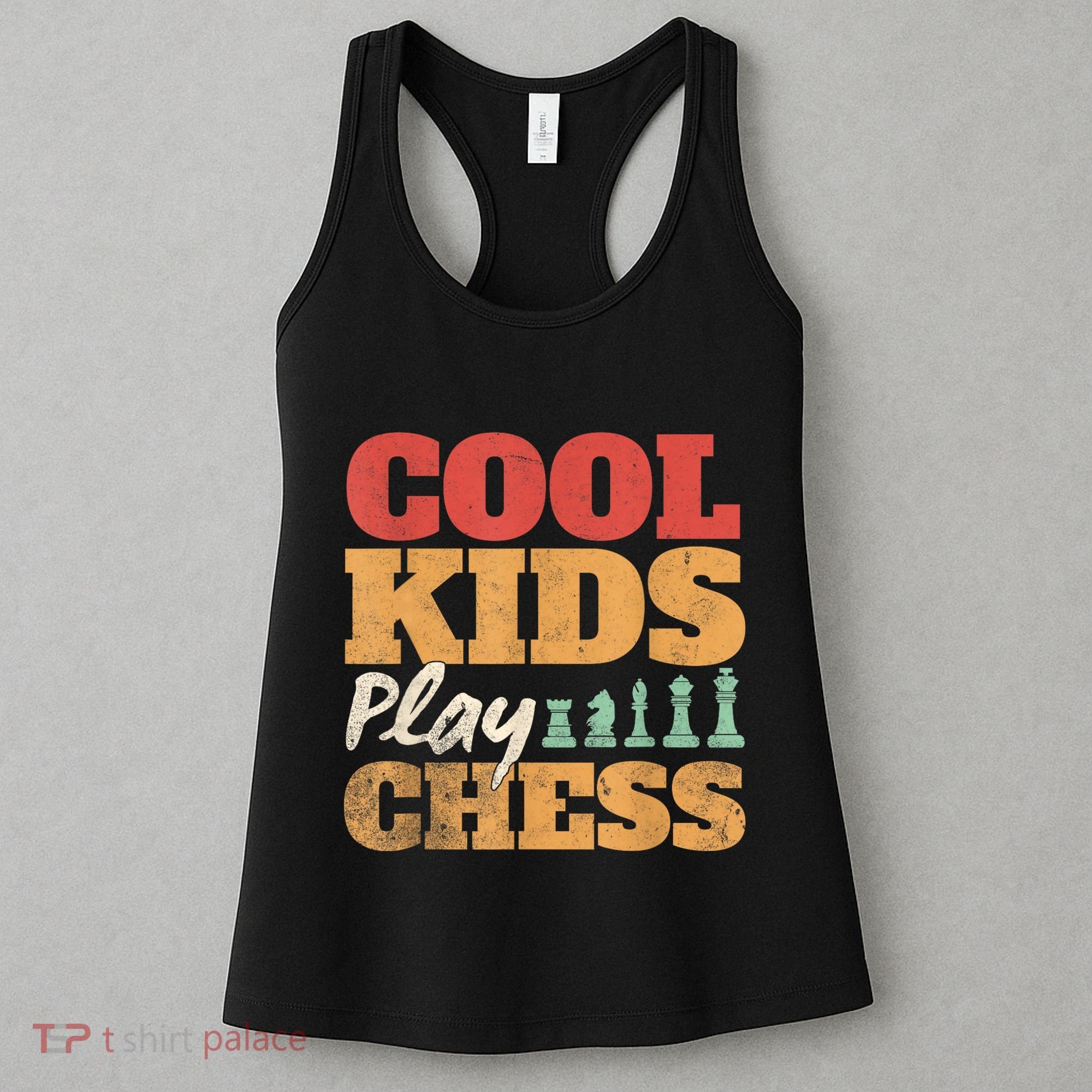 Cool Play Chess Player Chess Board Chess Lovers Women's Tank Top