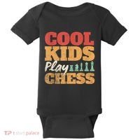 Cool Play Chess Player Chess Board Chess Lovers Baby Bodysuit thumb 0
