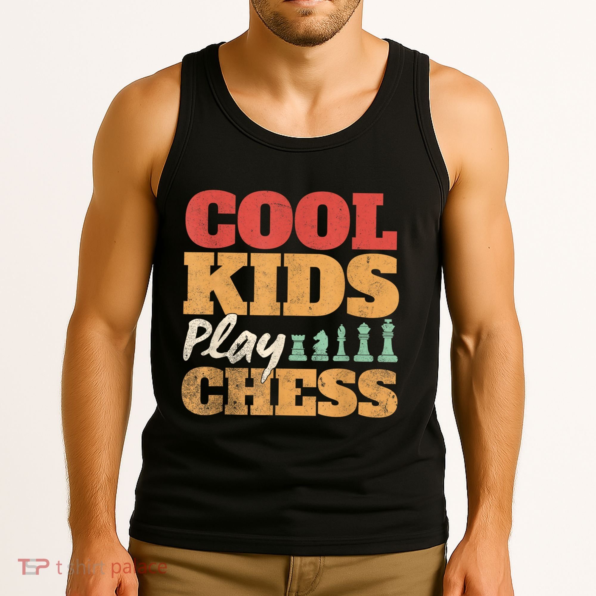 Cool Play Chess Player Chess Board Chess Lovers Tank Top