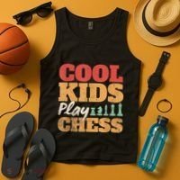 Cool Play Chess Player Chess Board Chess Lovers Tank Top thumb 4